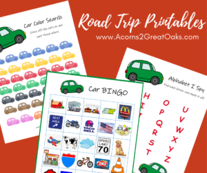 Graphic with three printables